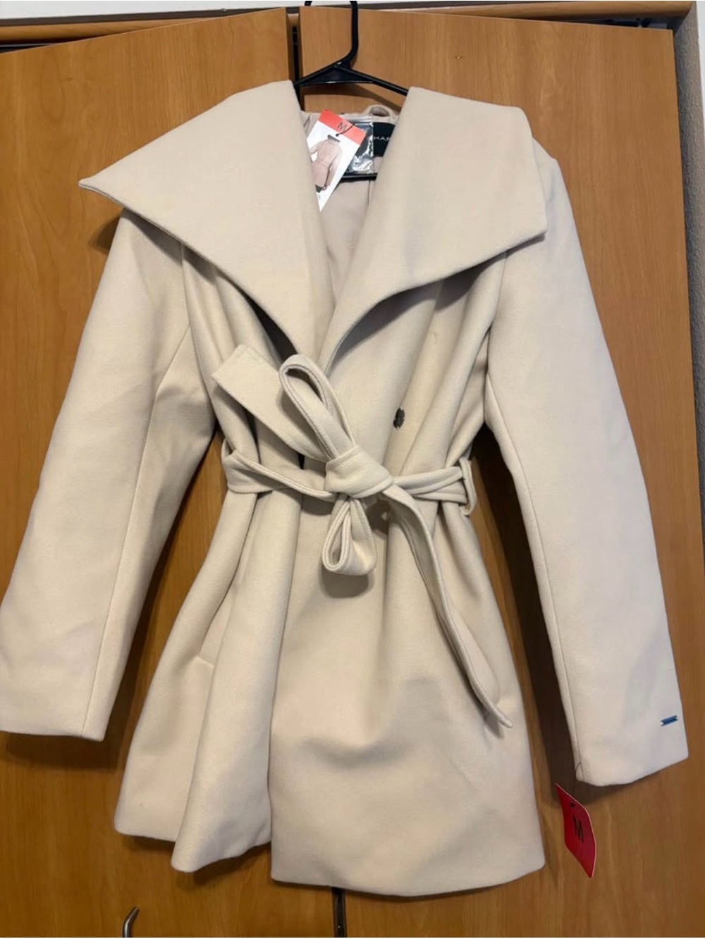 Tahari wrap coat